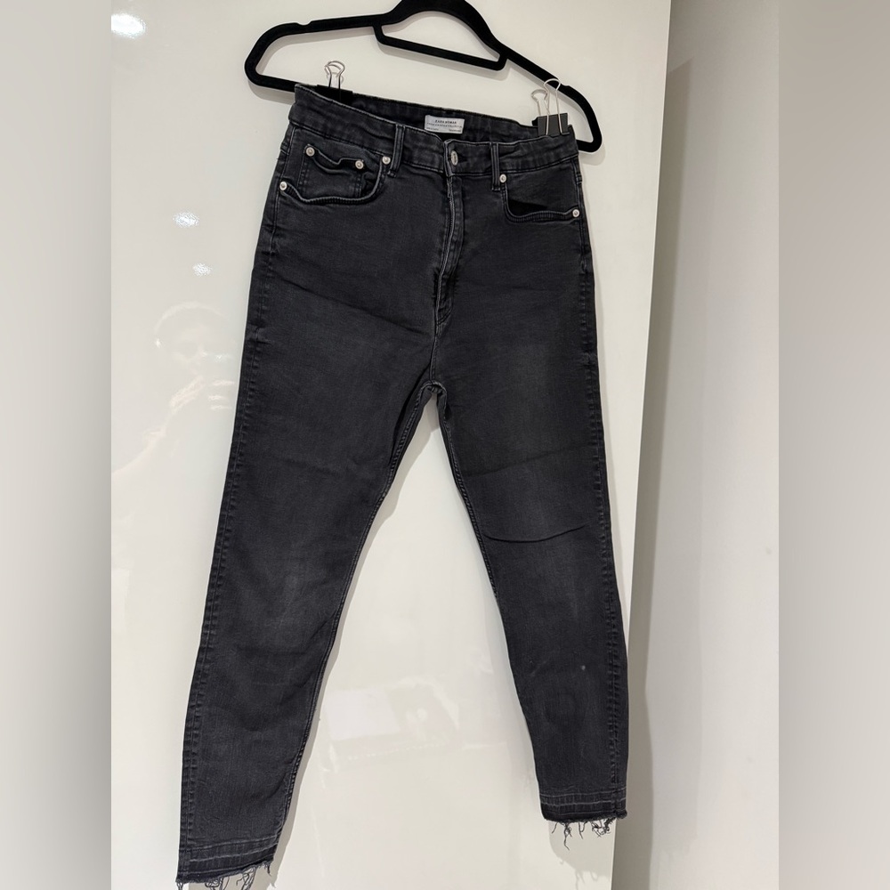 Zara Charcoal Denim Jeans